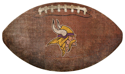Fan Creations Wall Decor Minnesota Vikings 12in Football Shaped Sign