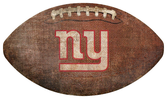 Fan Creations Wall Decor New York Giants 12in Football Shaped Sign