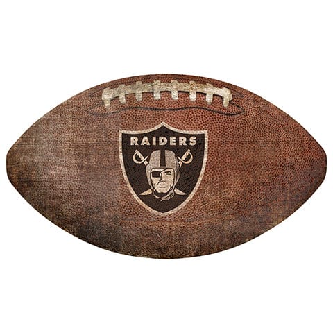 Fan Creations 12" Wall Art Las Vegas Raiders 12" Football Shaped Sign