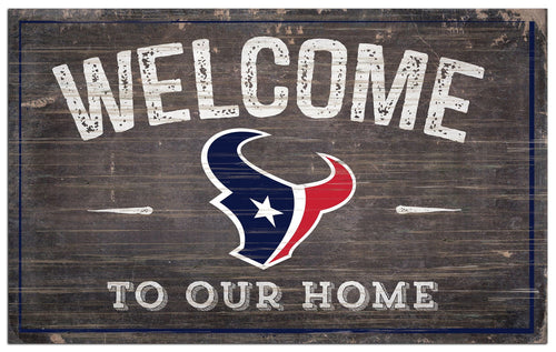 Fan Creations Home Decor Houston Texans  11x19in Welcome Sign