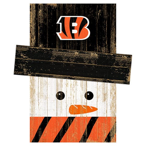 Fan Creations Large Holiday Head Cincinnati Bengals Snowman Head