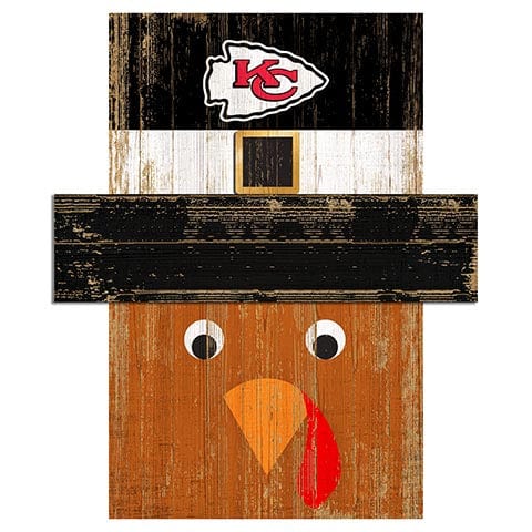 Fan Creations Large Holiday Head Kansas City Chiefs Turkey Head