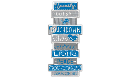 Fan Creations Wall Decor Detroit Lions Celebration Stack 24" Sign