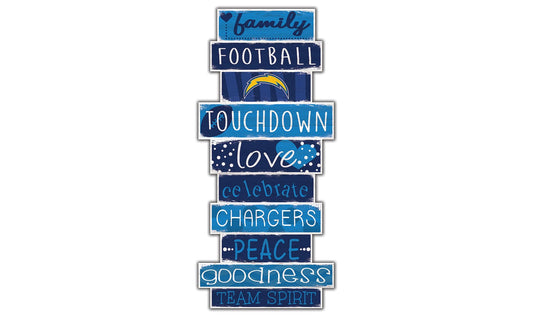 Fan Creations Wall Decor Los Angeles Chargers Celebration Stack 24