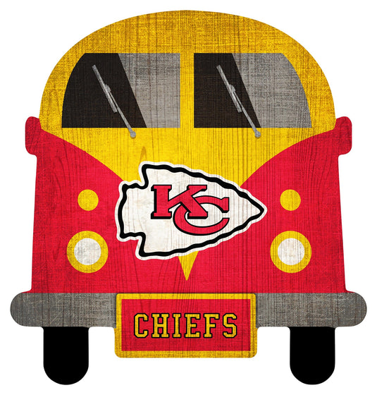 Fan Creations Wall Decor Kansas City Chiefs 12in Team Bus Sign