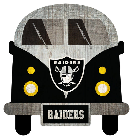 Fan Creations Wall Decor Las Vegas Raiders 12in Team Bus Sign