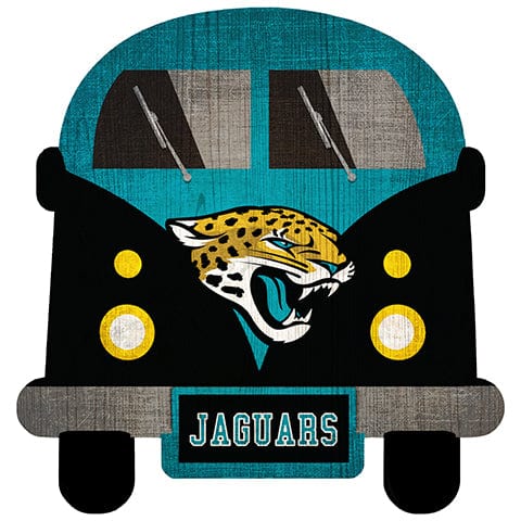 Jacksonville Jaguars Chalk Playbook Sign – Distressed Wood Look Wall Decor 6x12 Inches