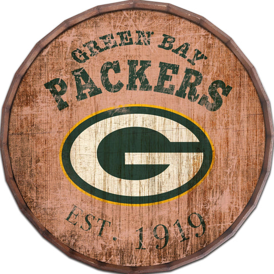 Fan Creations Home Decor Green Bay Packers  24in Established Date Barrel Top