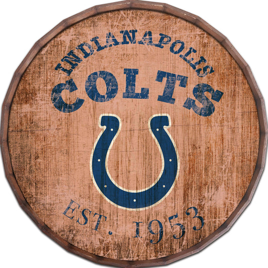 Fan Creations Home Decor Indianapolis Colts  24in Established Date Barrel Top