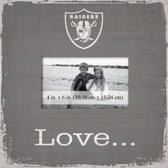 Fan Creations Home Decor Las Vegas Raiders  Love Picture Frame