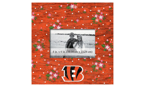 Fan Creations 10x10 Frame Cincinnati Bengals Floral 10x10 Frame