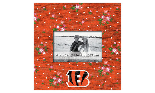 Fan Creations 10x10 Frame Cincinnati Bengals Floral 10x10 Frame