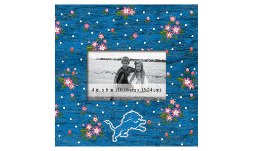 Fan Creations 10x10 Frame Detroit Lions Floral 10x10 Frame