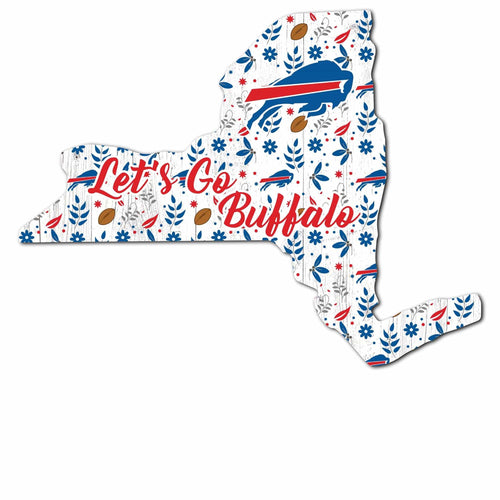 Fan Creations Wall Decor Buffalo Bills State Sign 24in