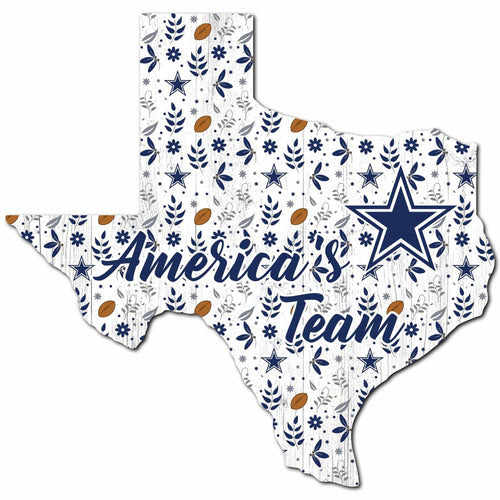 Fan Creations Wall Decor Dallas Cowboys State Sign 24in