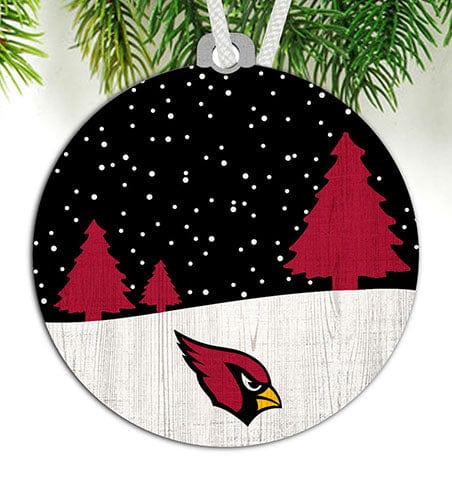 Fan Creations Ornament Arizona Cardinals Snow Scene Ornament