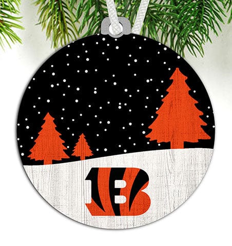 Fan Creations Ornament Cincinnati Bengals Snow Scene Ornament