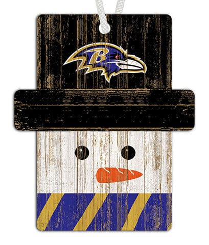 Fan Creations Ornament Baltimore Ravens Snowman Ornament