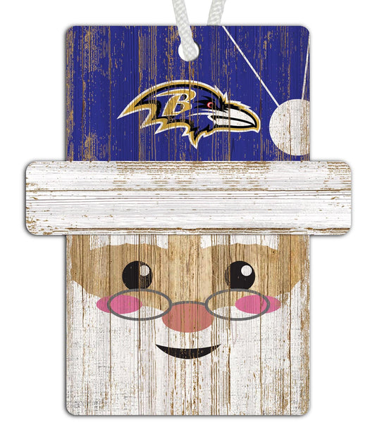 Fan Creations Holiday Decor Baltimore Ravens Santa Ornament