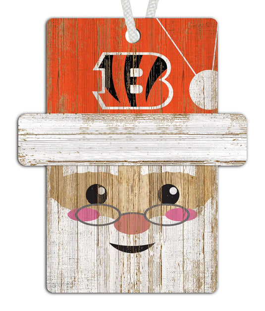 Fan Creations Holiday Decor Cincinnati Bengals Santa Ornament