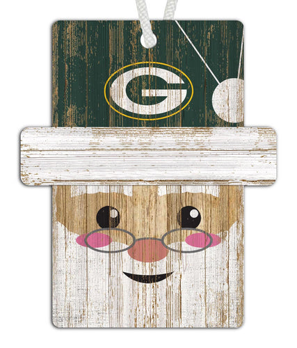 Fan Creations Holiday Decor Green Bay Packers Santa Ornament