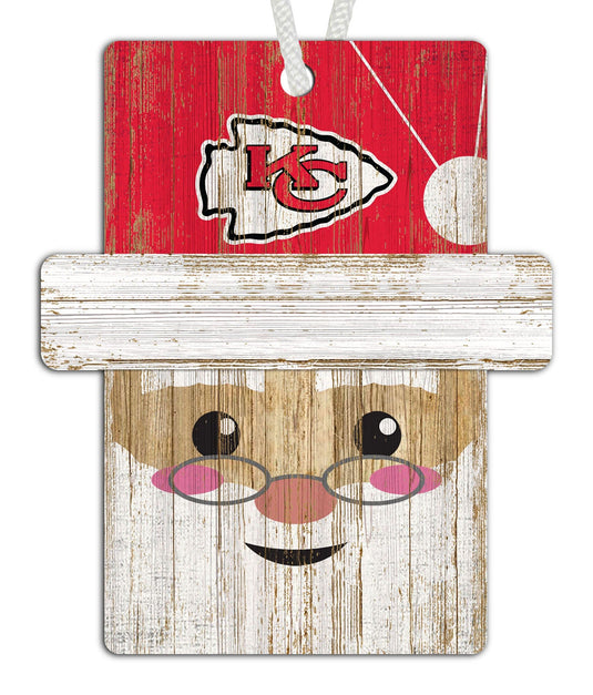 Fan Creations Holiday Decor Kansas City Chiefs Santa Ornament