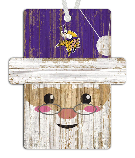 Fan Creations Holiday Decor Minnesota Vikings Santa Ornament