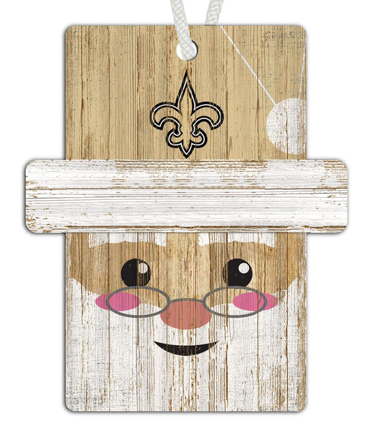 Fan Creations Holiday Decor New Orleans Saints Santa Ornament