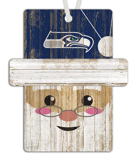 Fan Creations Holiday Decor Seattle Seahawks Santa Ornament