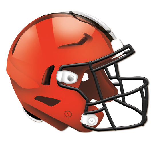 cleveland browns football helmet hat Cleveland Browns Helmet Cutout 24in – Fan Creations GA