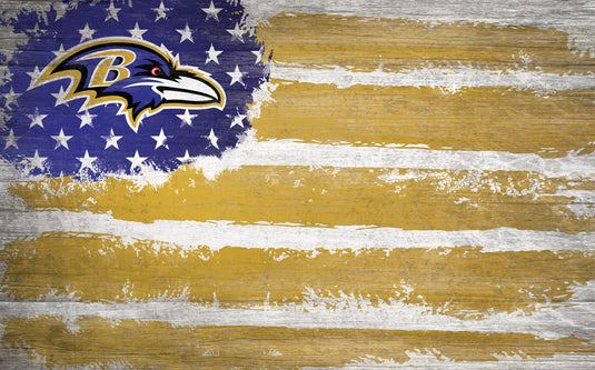 Fan Creations Home Decor Baltimore Ravens  Flag 11x19