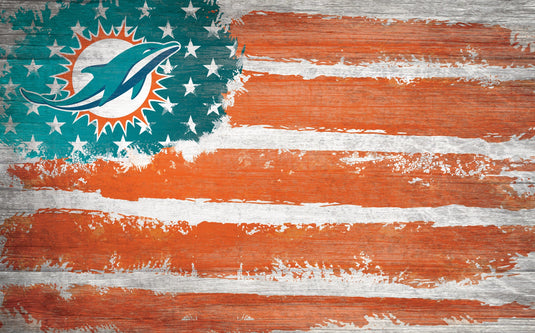 Fan Creations Home Decor Miami Dolphins  Flag 11x19