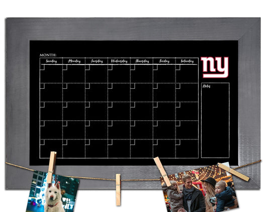 Fan Creations Home Decor New York Giants   Monthly Chalkboard With Frame & Clothespins