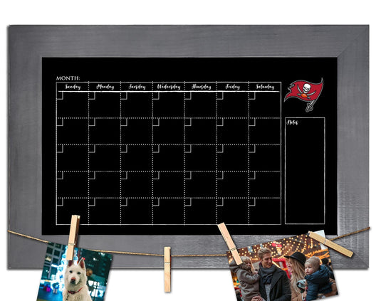 Fan Creations Home Decor Tampa Bay Buccaneers   Monthly Chalkboard With Frame & Clothespins