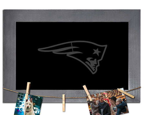 Fan Creations Home Decor New England Patriots   Blank Chalkboard With Frame & Clothespins