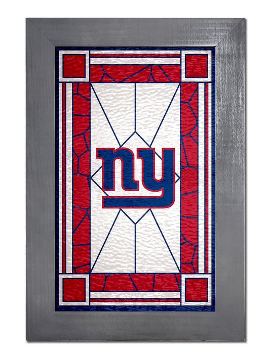 Fan Creations Home Decor New York Giants   Stained Glass 11x19