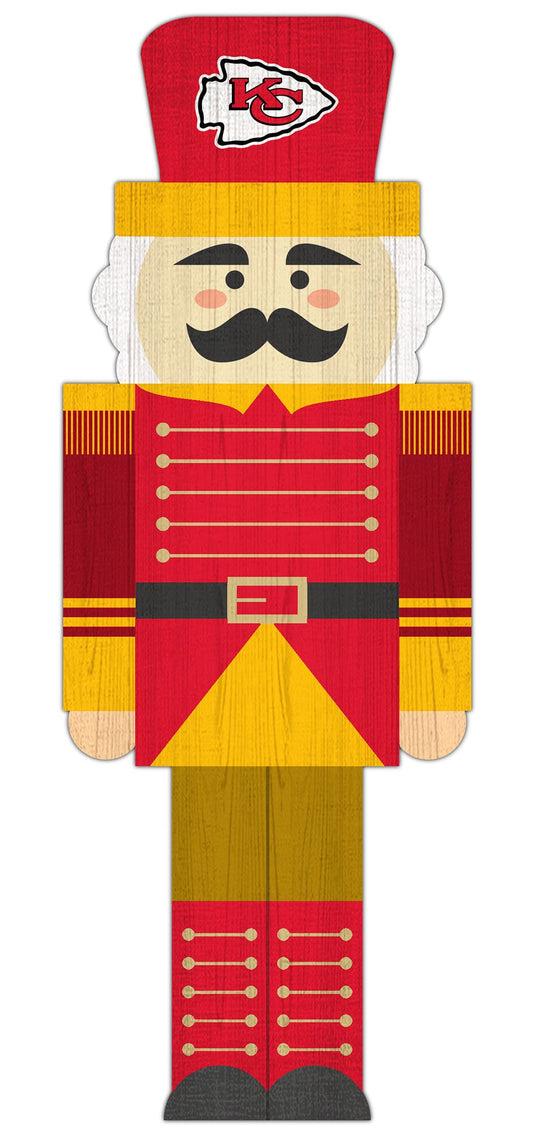 Fan Creations Holiday Home Decor Kansas City Chiefs Nutcracker 31in Leaner