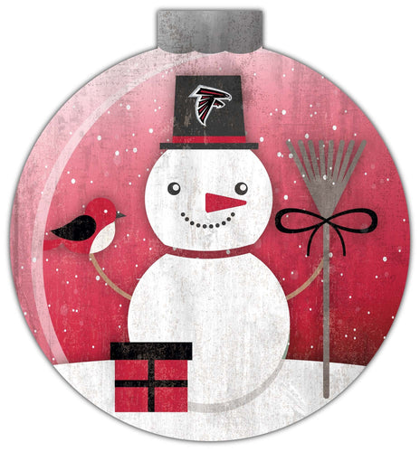 Fan Creations Holiday Home Decor Atlanta Falcons Snowglobe 12in Wall Art