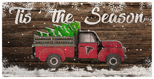 Fan Creations Holiday Home Decor Atlanta Falcons Tis The Season 6x12