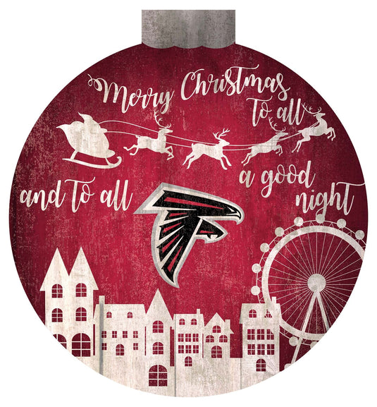 Fan Creations Holiday Home Decor Atlanta Falcons Christmas Village 12in