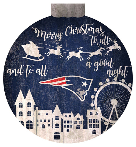 Fan Creations Holiday Home Decor New England Patriots Christmas Village 12in