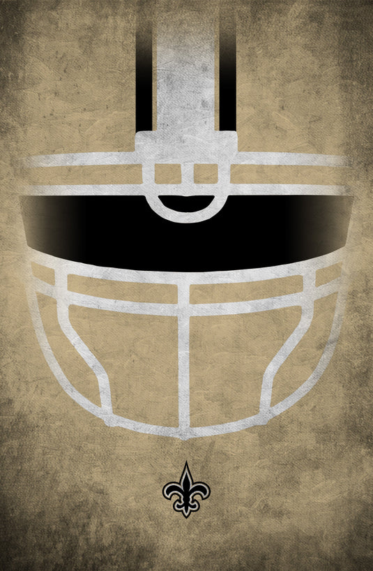 Fan Creations Home Decor New Orleans Saints   Ghost Helmet 17x26