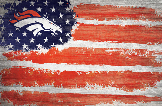 Fan Creations Home Decor Denver Broncos   Flag 17x26