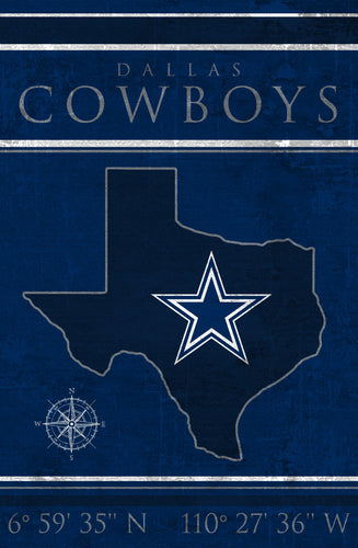 Fan Creations Home Decor Dallas Cowboys   Coordinates 17x26