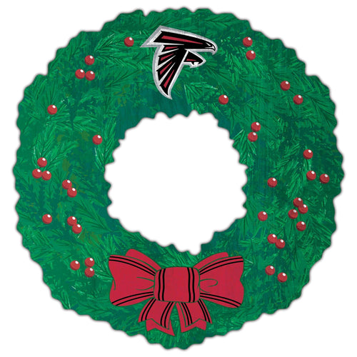 Fan Creations Holiday Home Decor Atlanta Falcons Team Wreath 16in