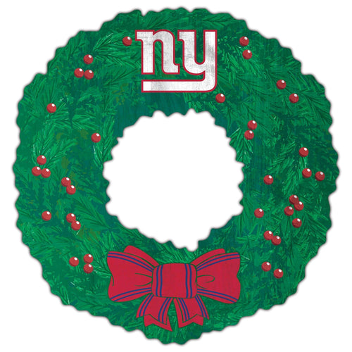 Fan Creations Holiday Home Decor New York Giants Team Wreath 16in