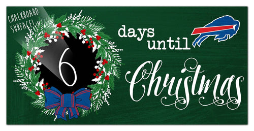 Fan Creations Holiday Home Decor Buffalo Bills Chalk Christmas Countdown 6x12