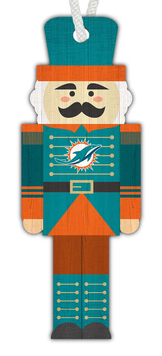 Fan Creations Holiday Home Decor Miami Dolphins Nutcracker Ornament