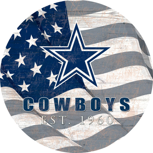 Fan Creations Home Decor Dallas Cowboys Team Color Flag Circle