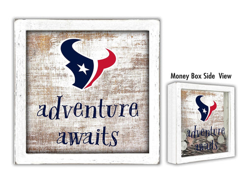 Fan Creations Desktop Stand Houston Texans Adventure Awaits Money Box